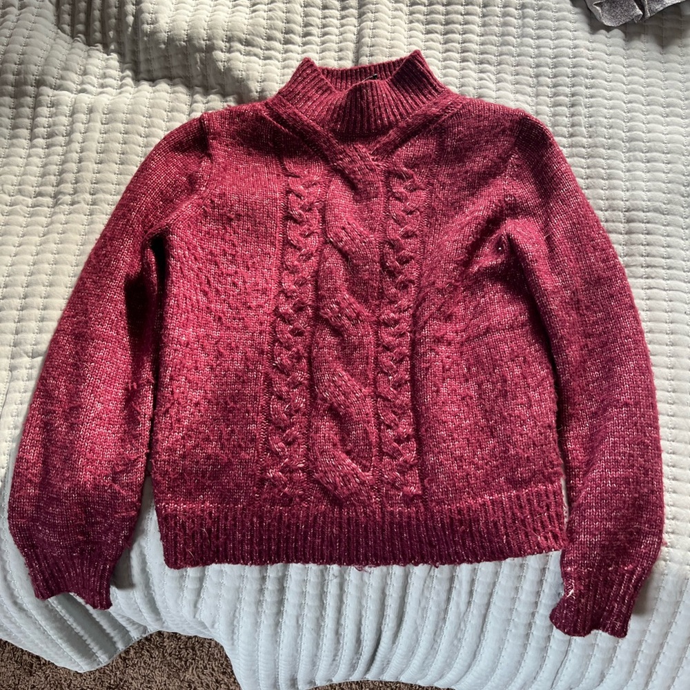 Women's Burgundy Sweater